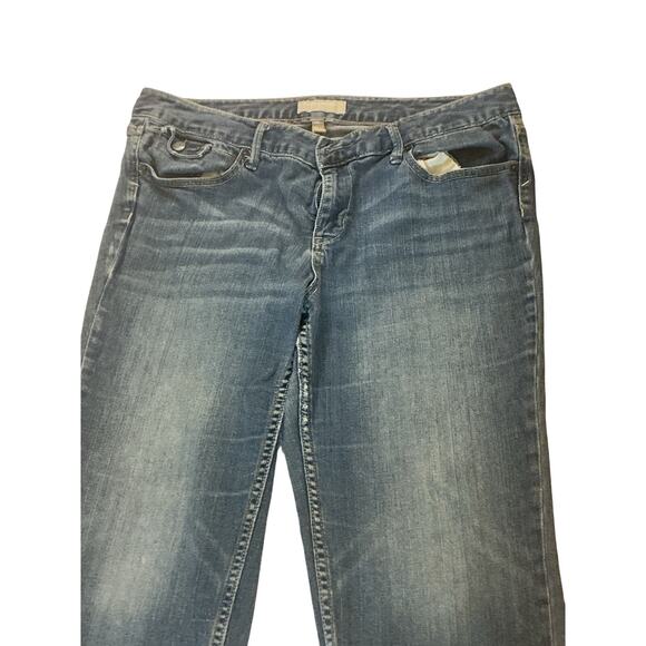 Banana Republic Stretch Denim Capri Jeans Cuffed Blue Size 14/33 - Picture 7 of 7